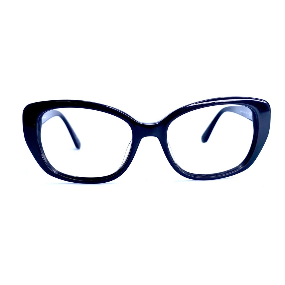 Kate Spade Black Cat Eye Glasses Gold Logo Accents Kenzie 807WJ 53 18 140